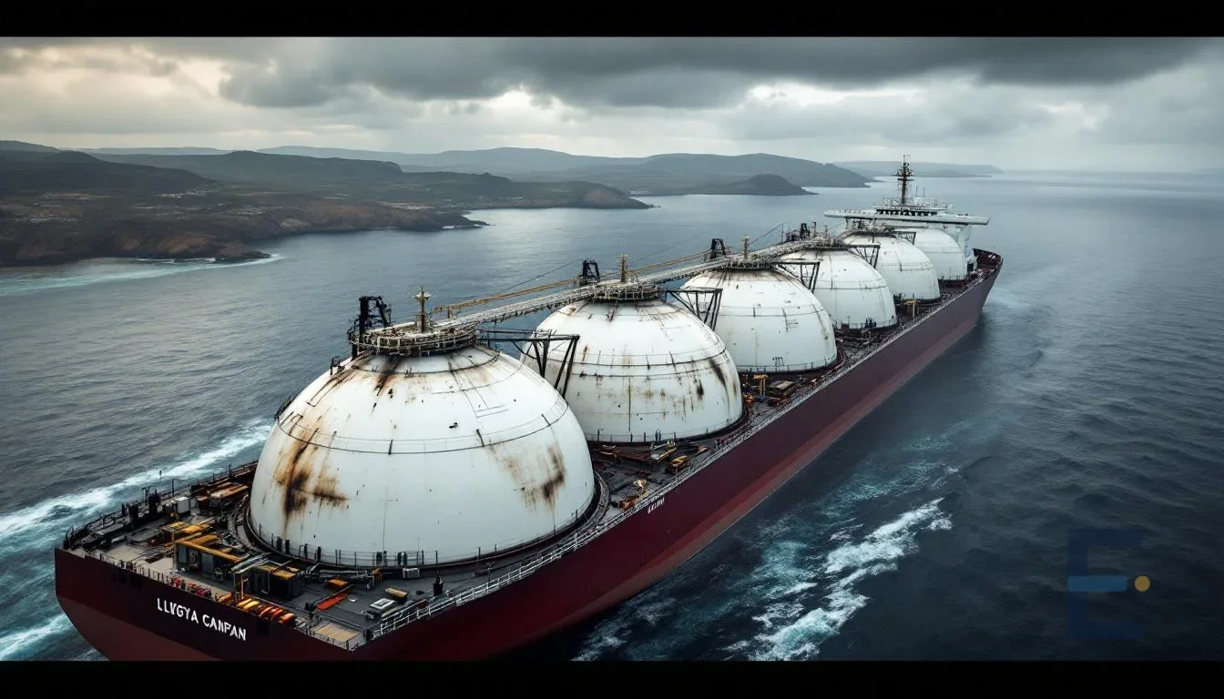 Fire-Damaged Russian LNG Tanker Arctic Metagaz Drifts Toward Libyan Waters